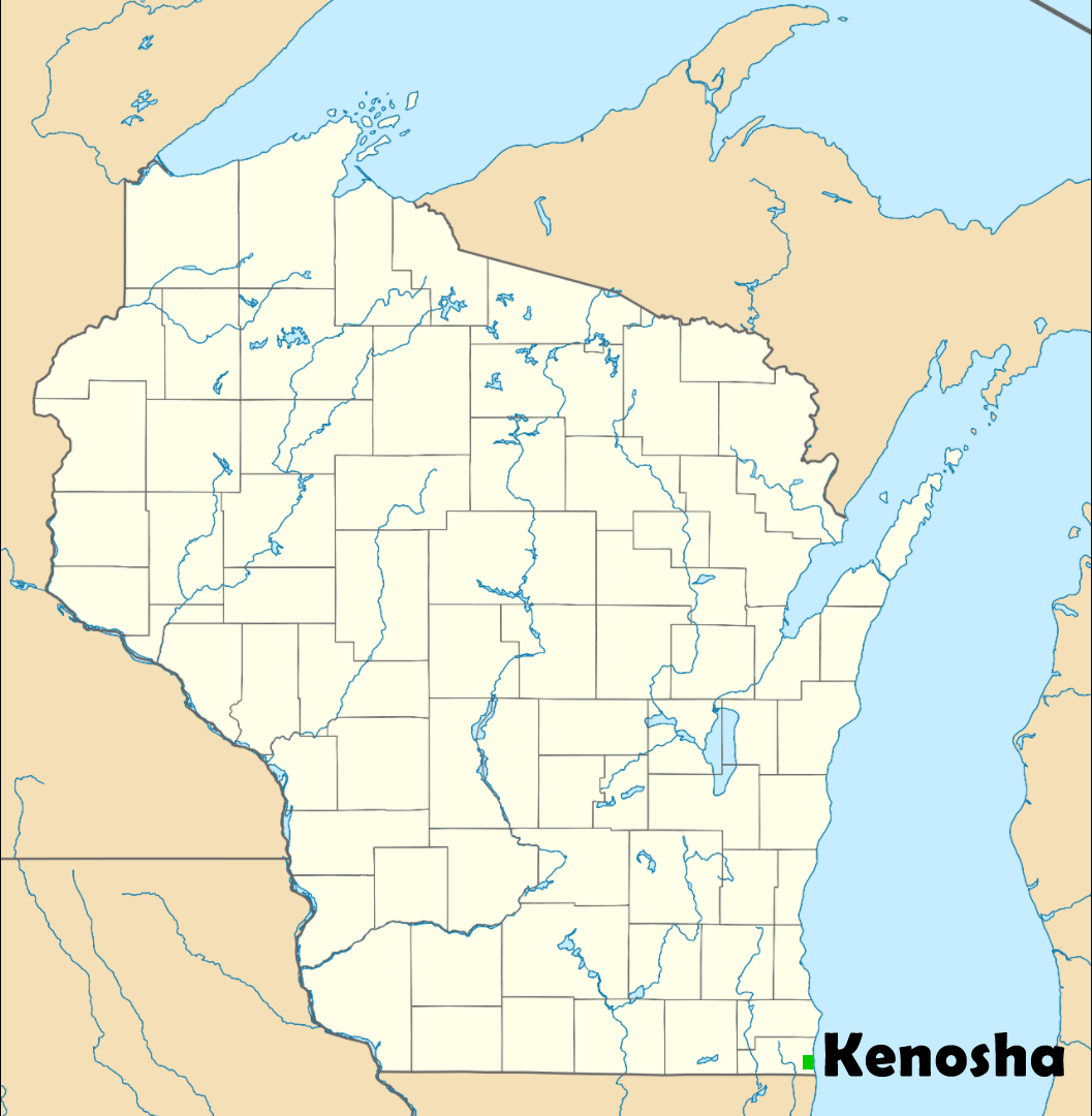 Kenosha Blank Carte   Wisconsin
